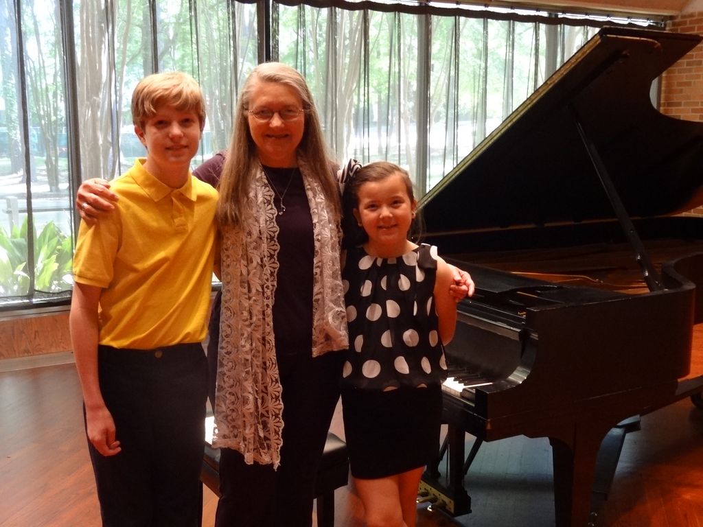 With students who played for the Honor Recital at 