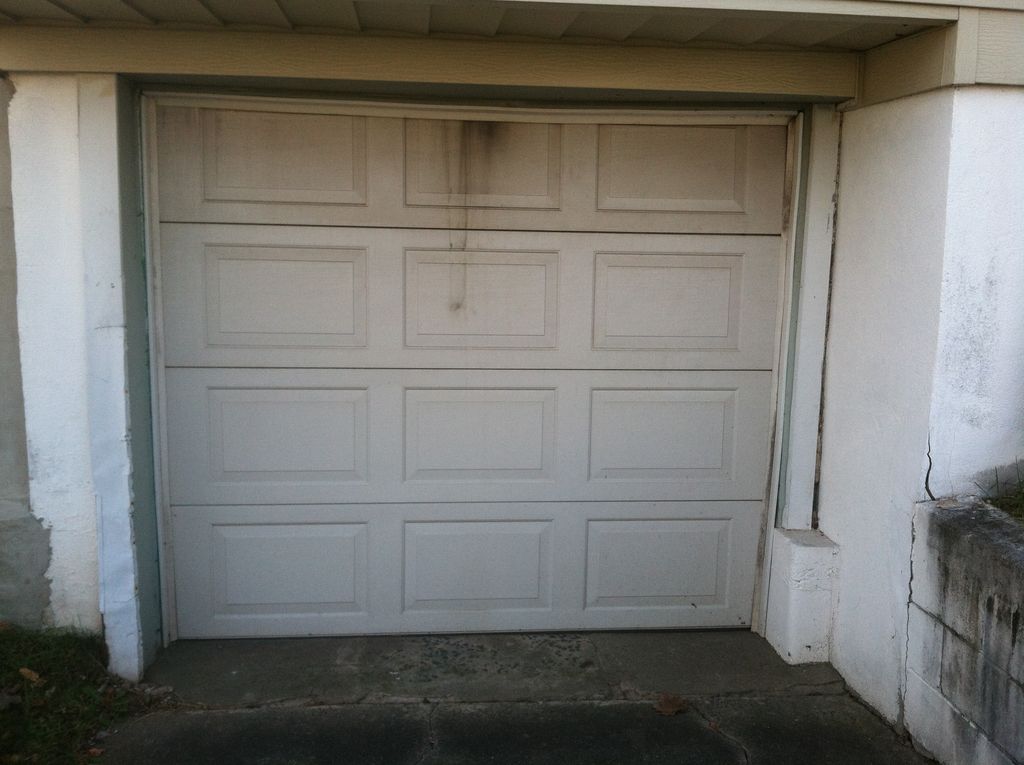 removed garage door