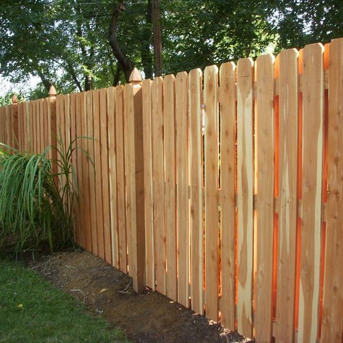 Shadow Box Privacy Fence