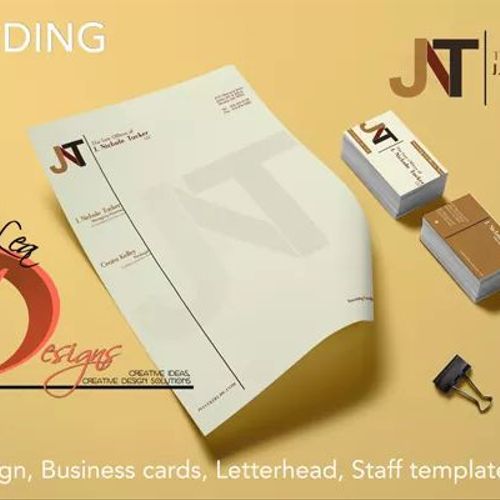 Custom logo, business cards and letterhead