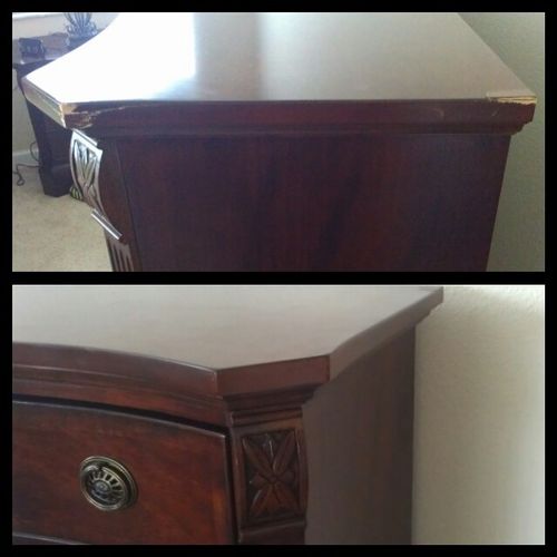 Dresser that was dropped