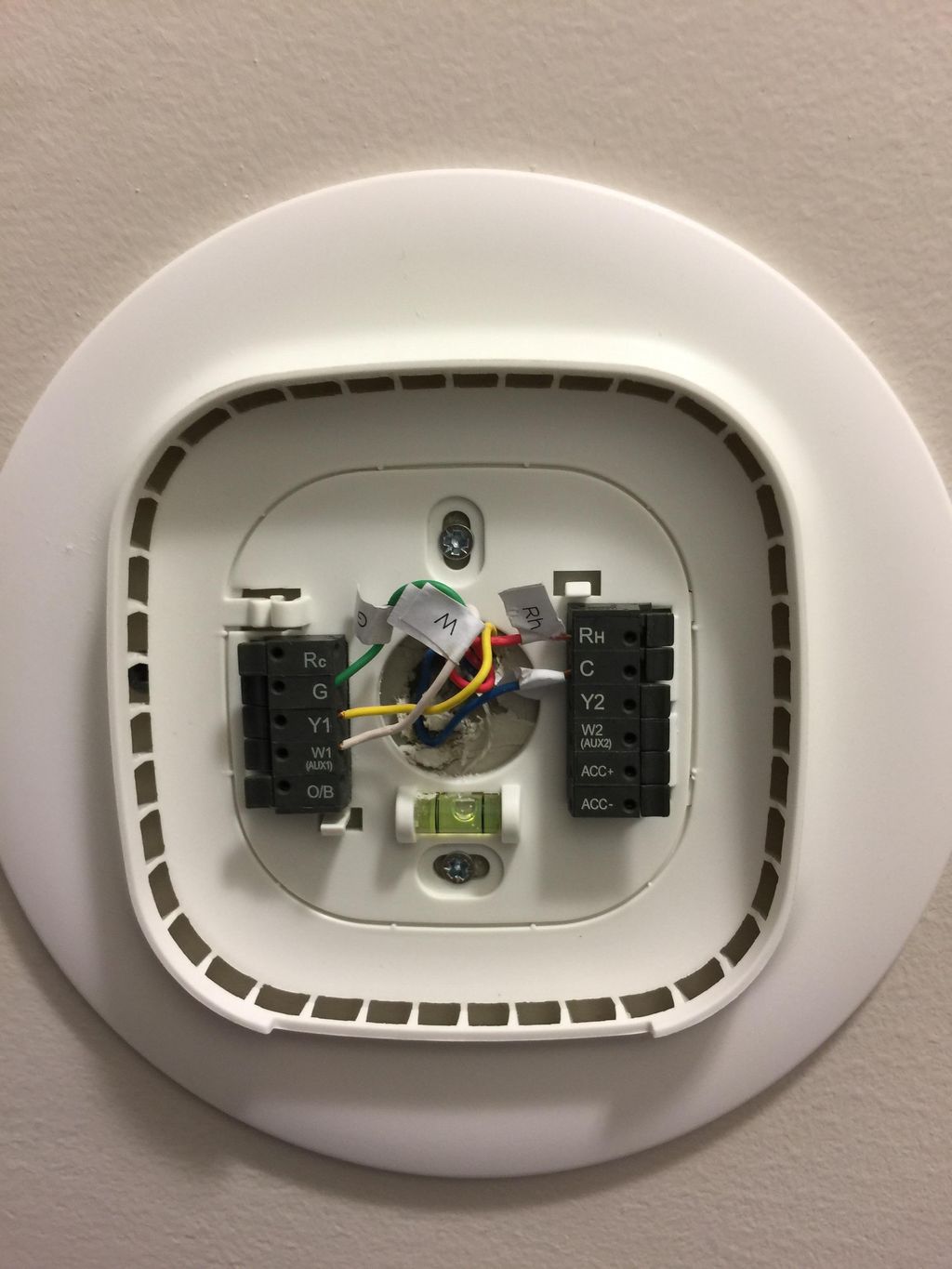 New ecobee thermostat wiring