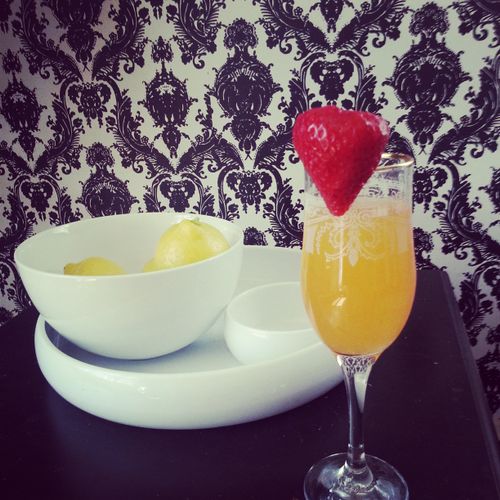 Peach Mango Bellini's Perfect for Brunch and Baby 