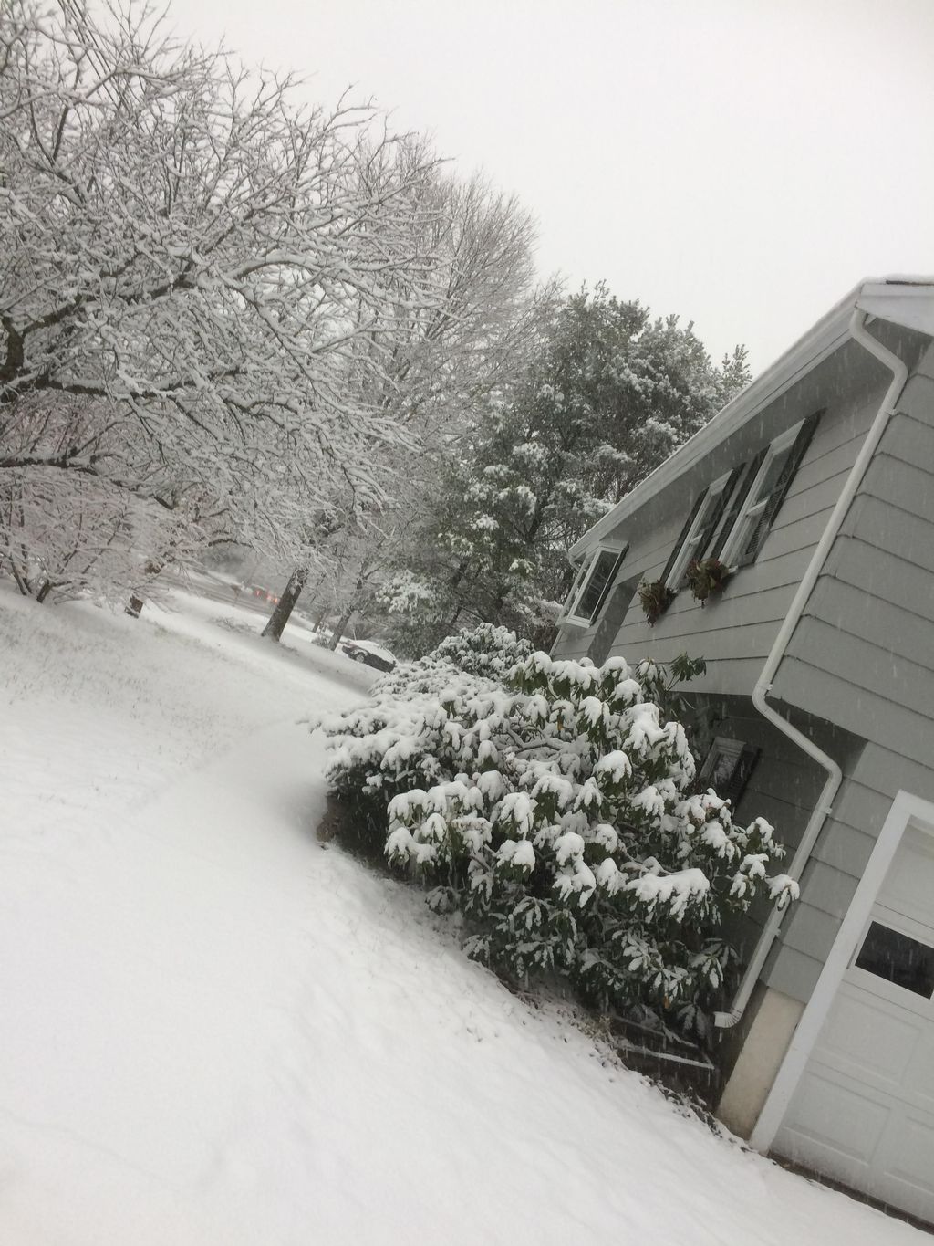 Exterior updatesAFTER: New entry and garage doors,