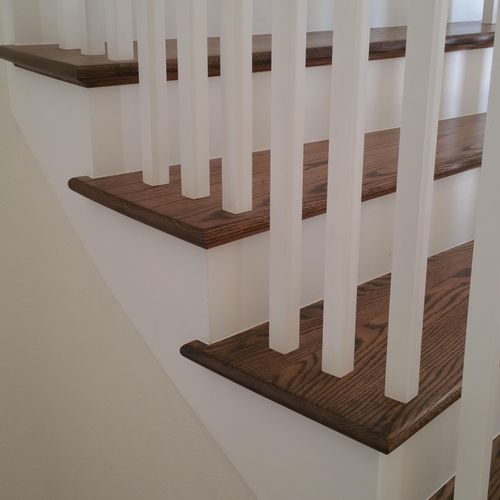 Same staircase finished.