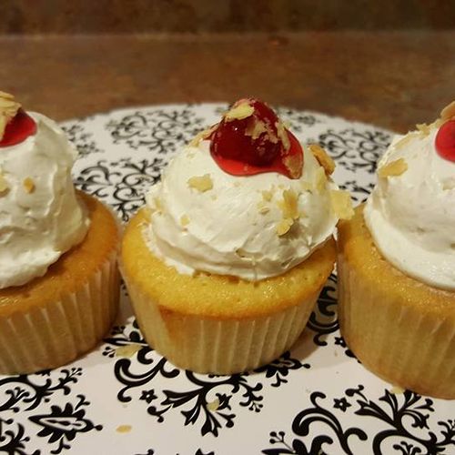 Loved these Cherry Pie Cupcakes