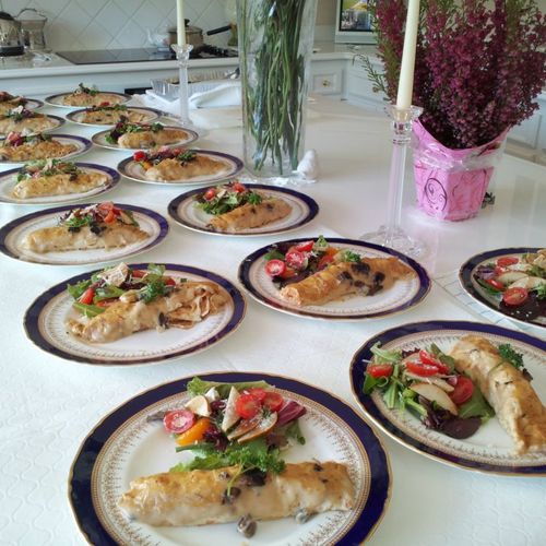 Catered Charity Luncheon in San Marino, CA. 
Chick