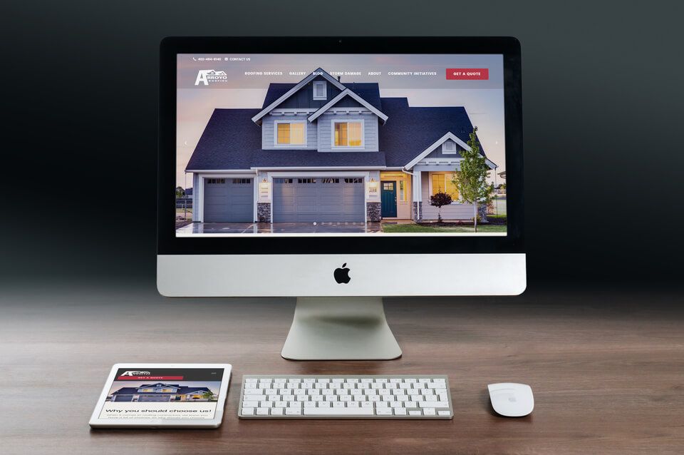 Arroyo Roofing - logo & website design