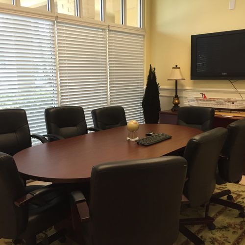 Our conference room where we meet with clients to 