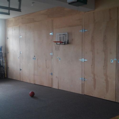 Way cool garage conversion - to a basketball court