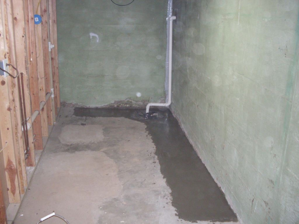 Interior Drain Tile System with Sump Pump