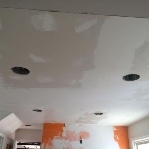Finished Kitchen Ceiling