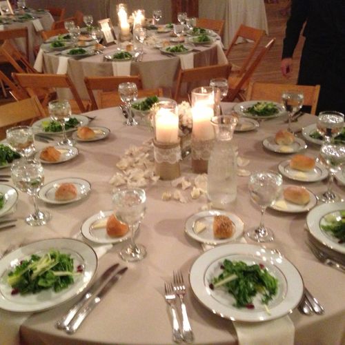 Wedding Reception, Plated Dinner