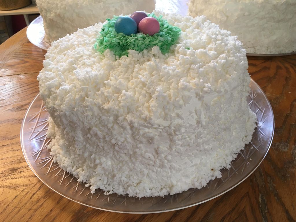 Easter 4 layer Coconut cake