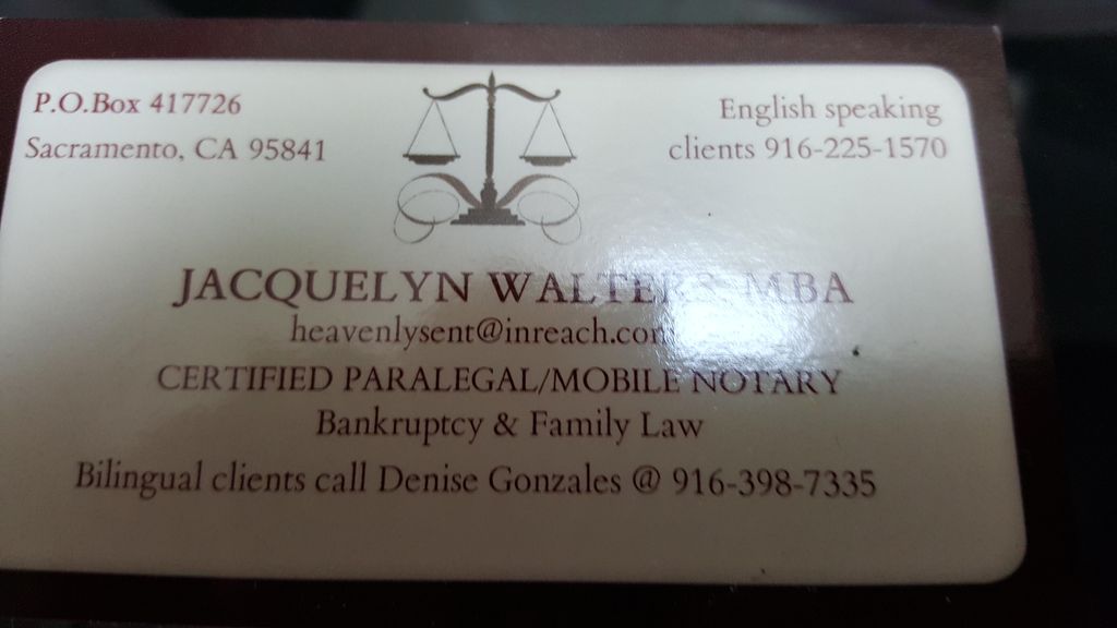 Jacquelyn Walters  - Certified Paralegal