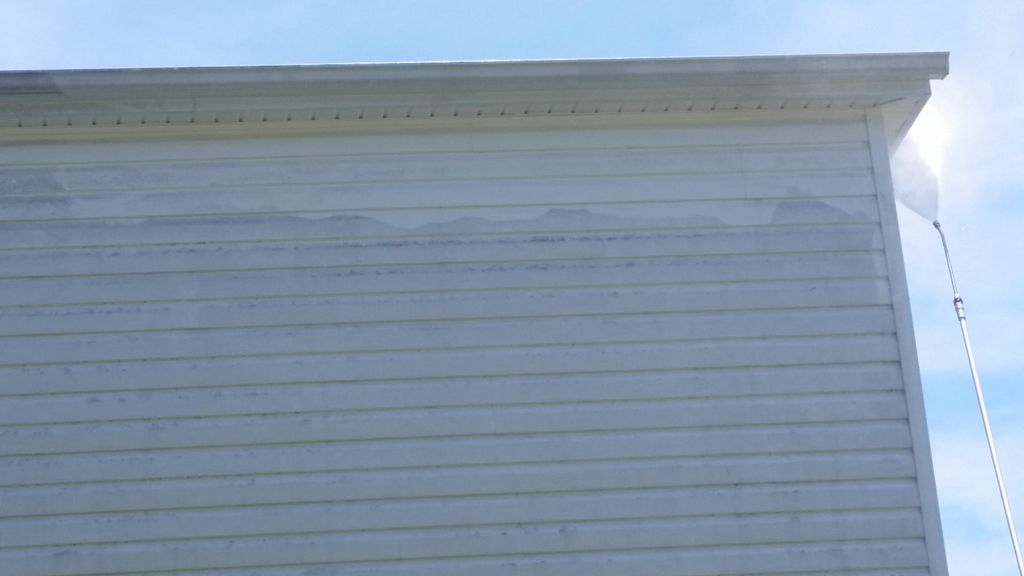 left side during cleaning