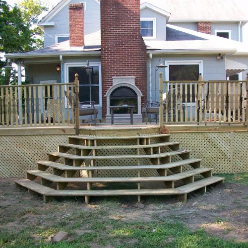 24 x 36 deck constructed.