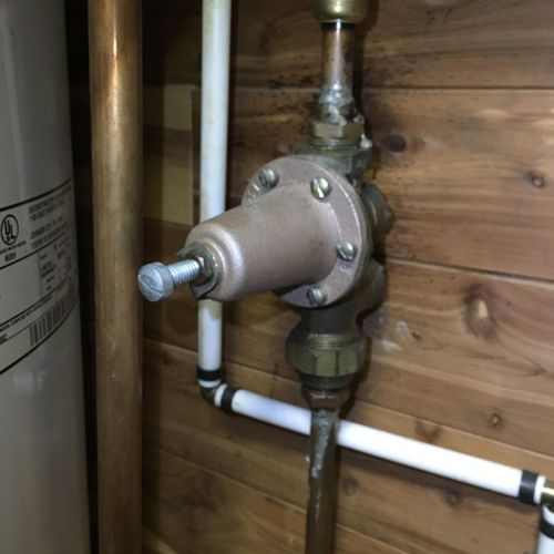 Failed pressure reducing valve West Asheville.