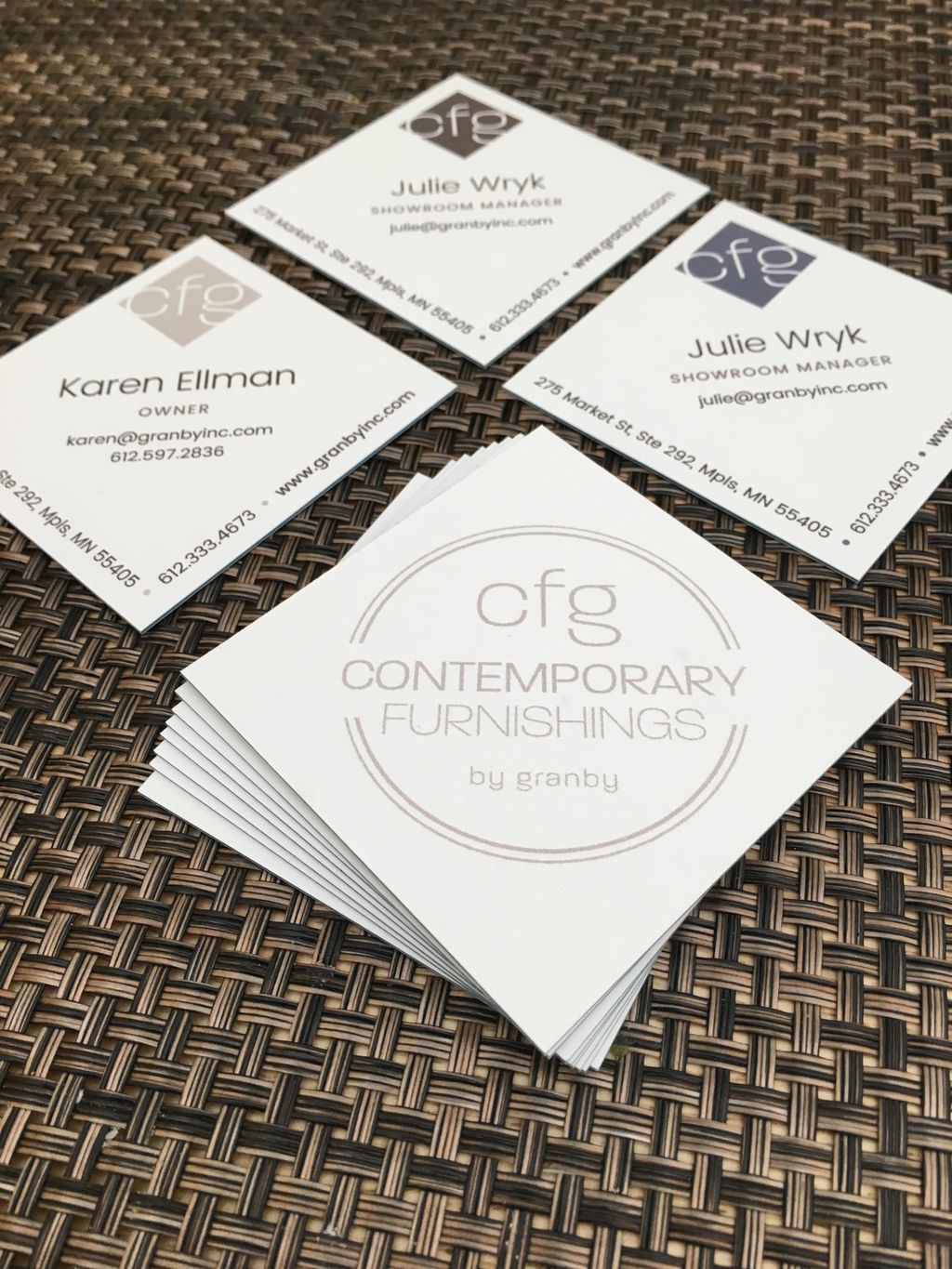 Unique diamond business cards printed on luxe extr