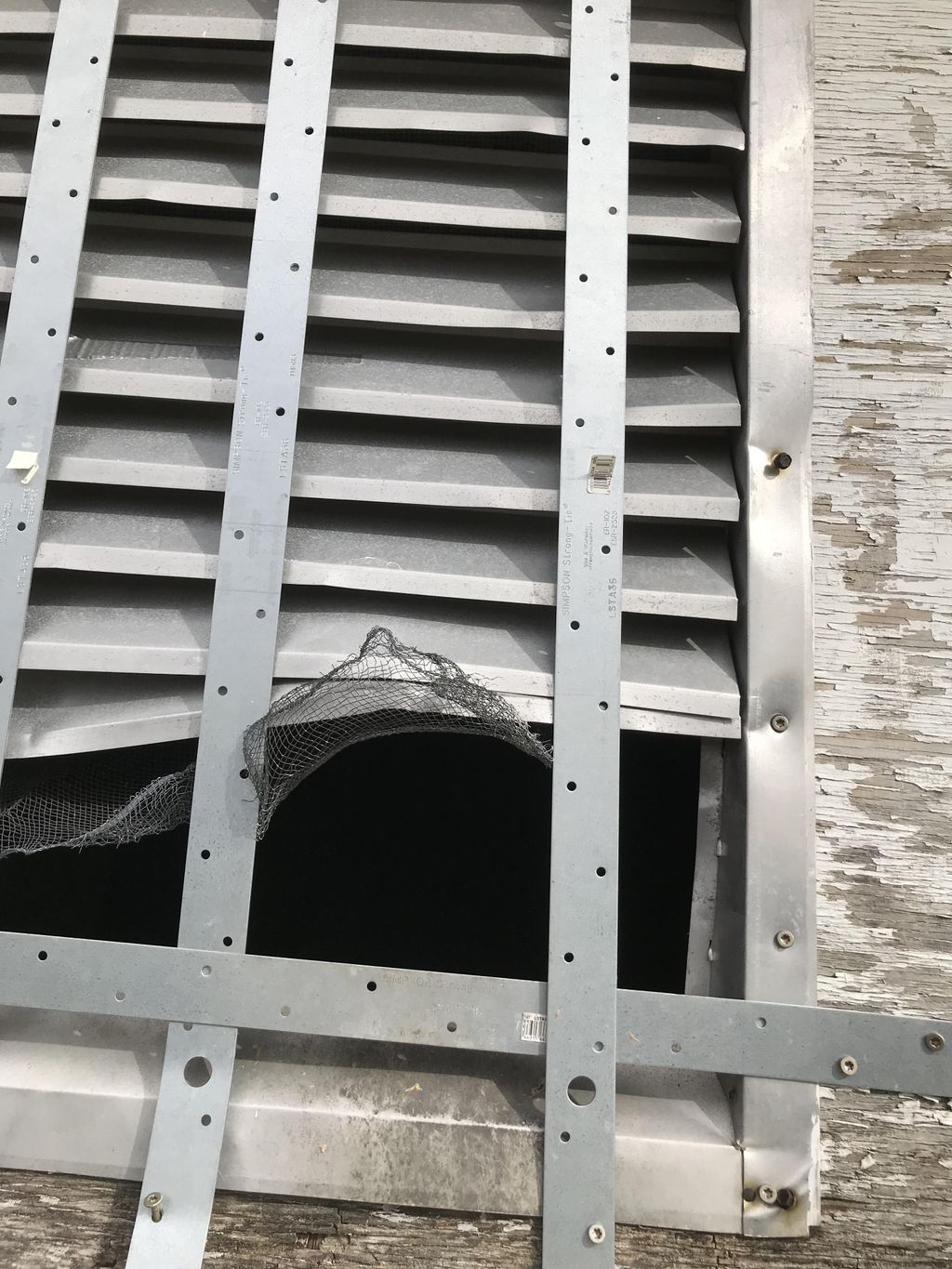 The entry - before repairs