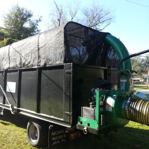 We employ a "leaf vac" system to remove leaves fro