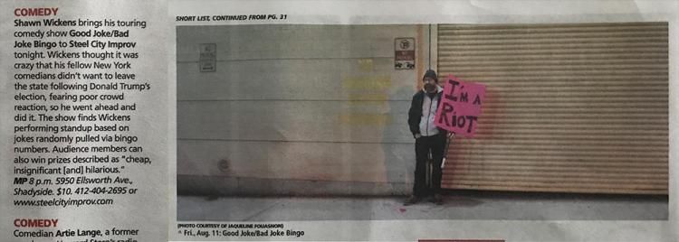 Pittsburgh City Paper "CRITIC PICK"