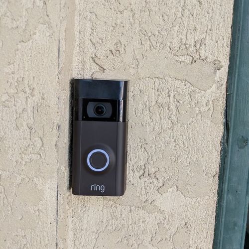 This is a doorbell  after installation / customer 