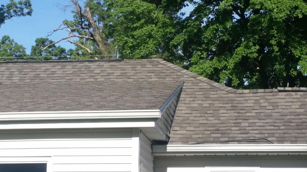 Roof after completion