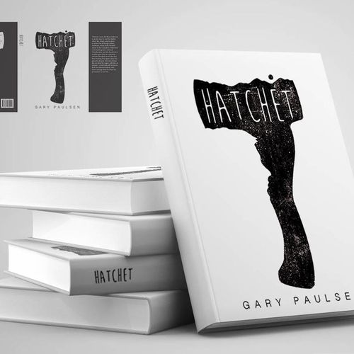 Rework of book cover for Gary Paulsen's Hatchet