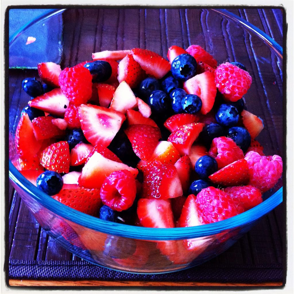 Delicious easy summer berry salad.