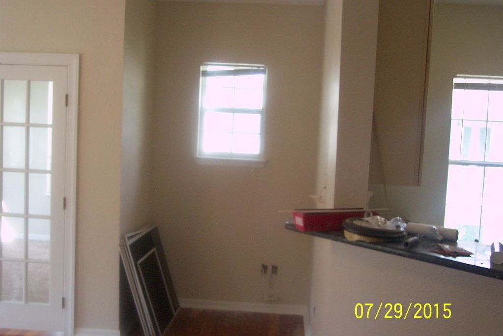 these walls were bright red before a new paint was