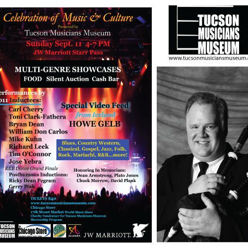 Inducted into Tucson Musician's Museum in 2011.