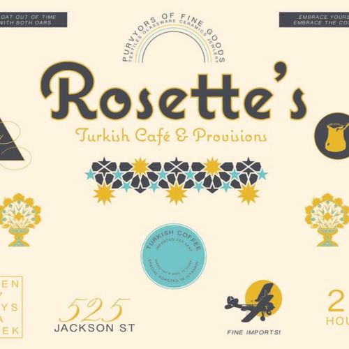 A sample of the graphic package from Rosette's reb