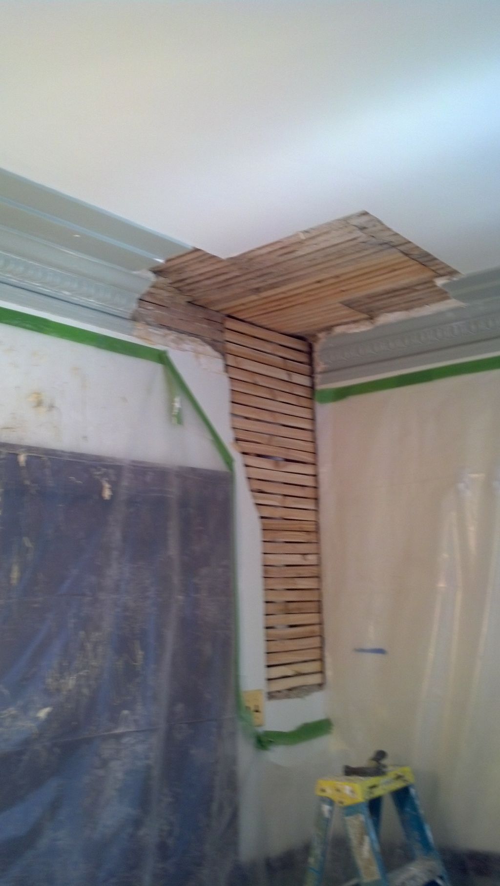 Completed wooden lath