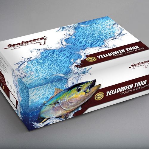 Seafarers Frozen Tuna Box Design