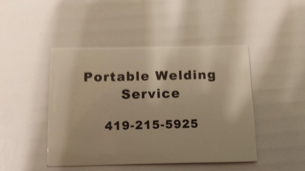 portable welding service