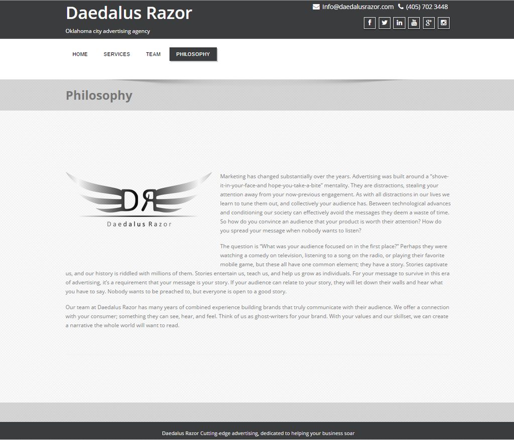 http://Daedalusrazor.com developed and maintained 