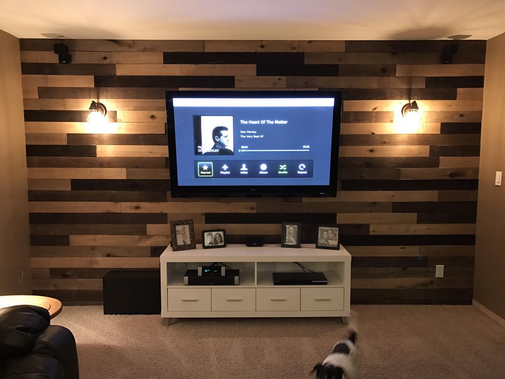 A pallet wall I did at my house!