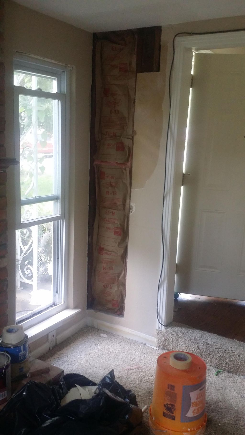 Replacing sheetrock