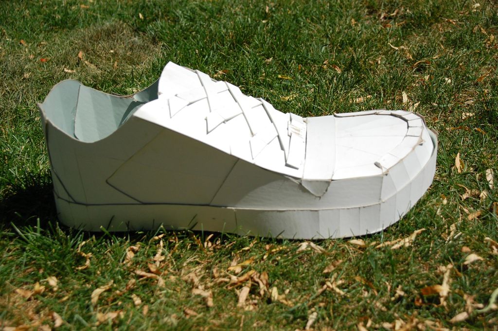 Hand built with illustration board. About a 1.5 ft