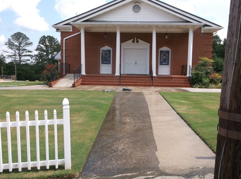 Pressure washing makes a huge difference.