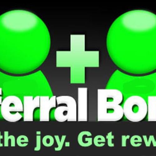 Referral bonus $25.00 per new referral