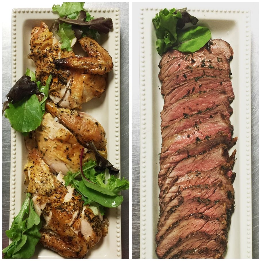 Oven roasted chicken and our herbed roasted tri ti