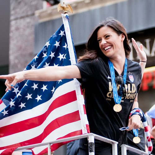 Ali Krieger at the USWNT NYC Parade. Published on 