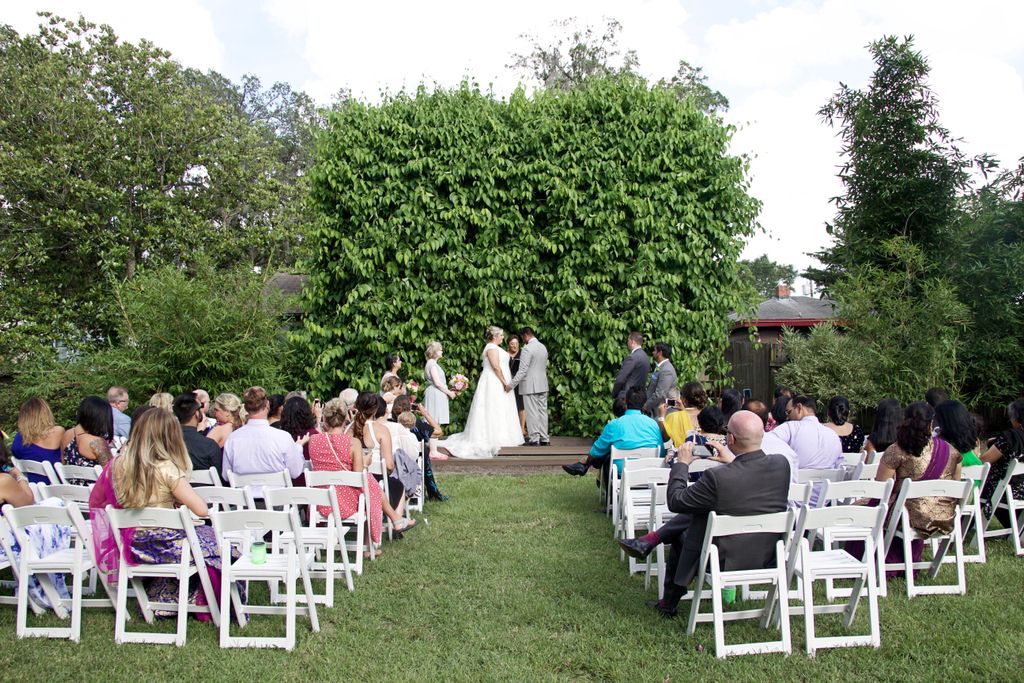 Lovely weather for this outdoor wedding at The Acr