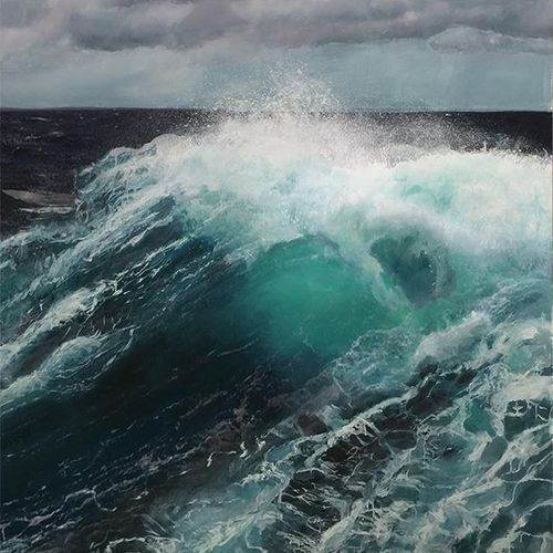 The Wave, 2015, 60" x 72", acrylic on canvas