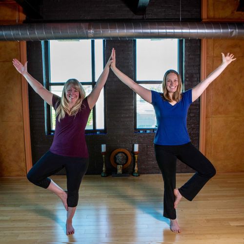Tree pose with a friend is awesome!