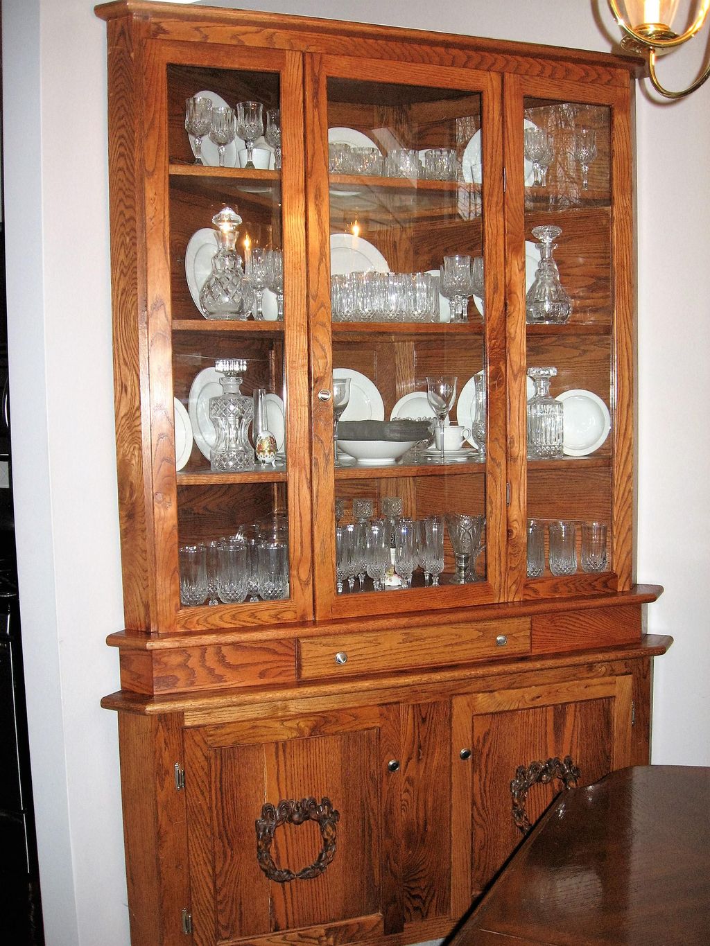 This is a corner cabinet that I built for myself. 