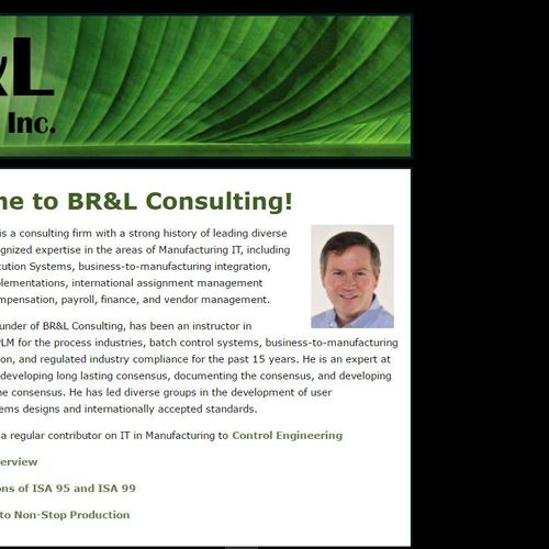 BR&L Consulting 2015 prior to redesign.