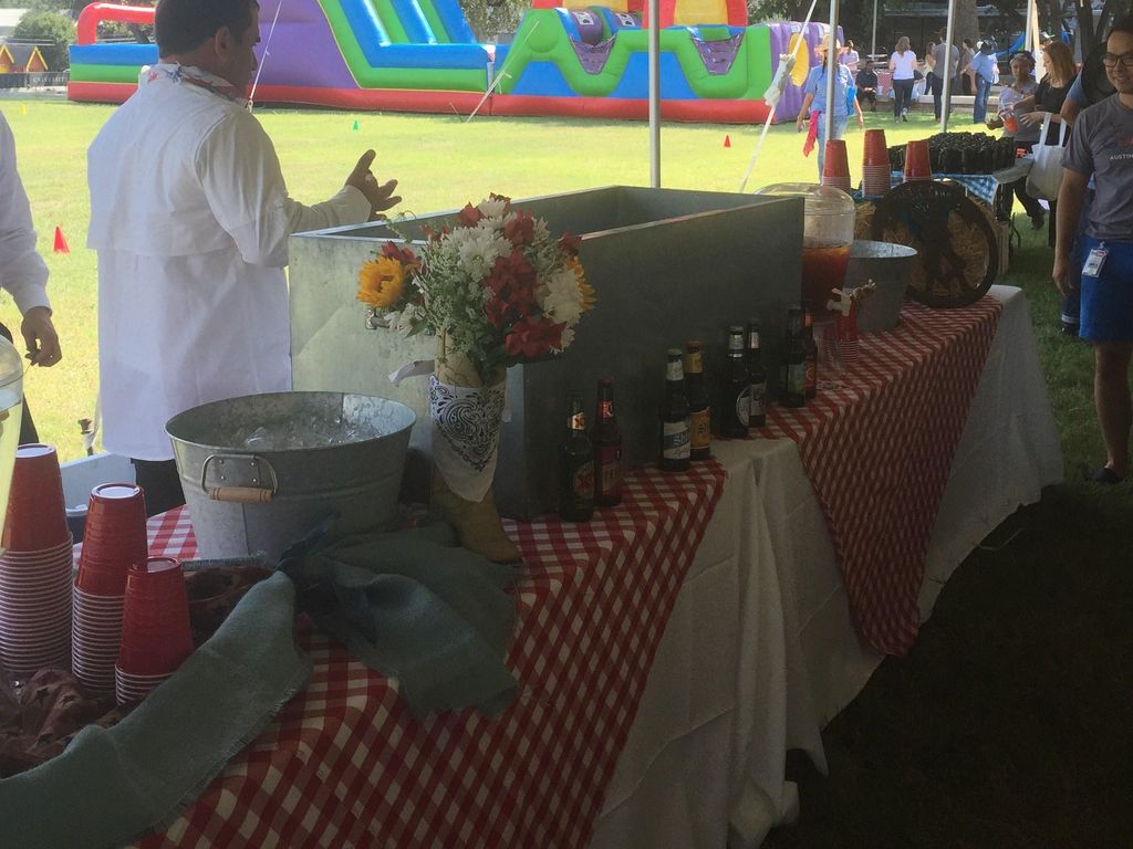 The bar at the Google Texas Rodeo bash we organize